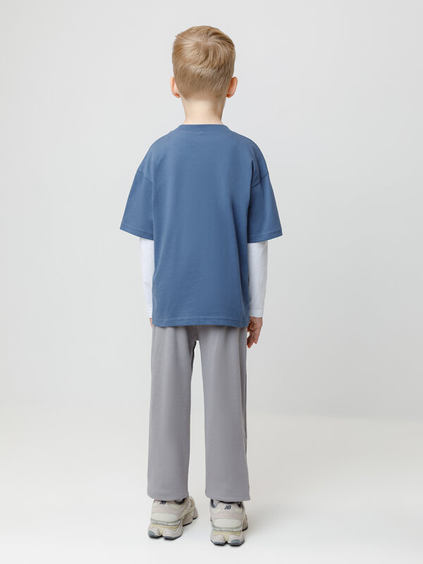 CROCKID Брюки 565044 МП 400882-2уп серый, темно-синий
