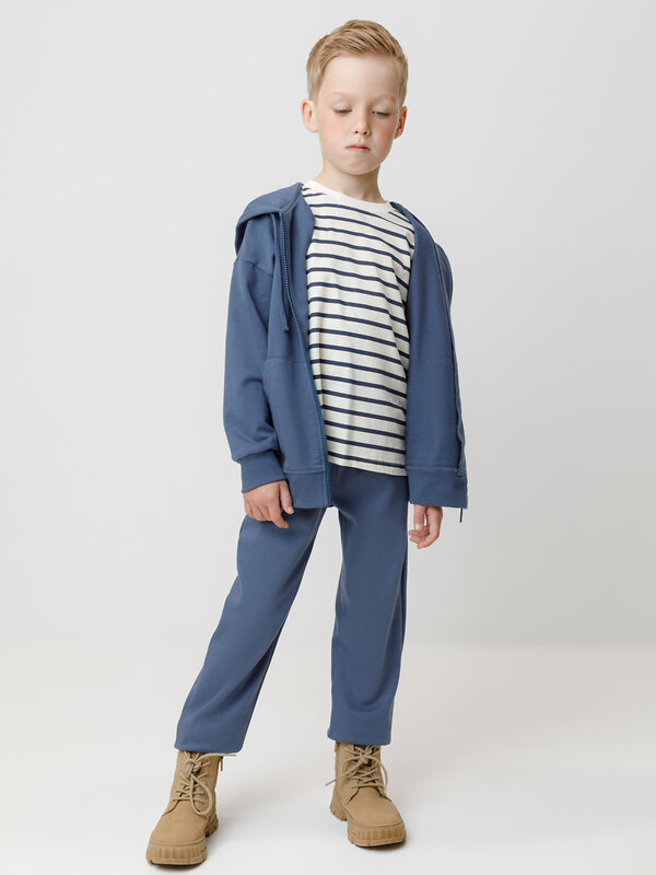 CROCKID Брюки 565046 МП 400882-2уп синий, серый