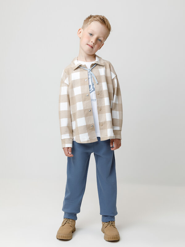 CROCKID Брюки 565047 МП 400882-2уп синий , антрацитовый