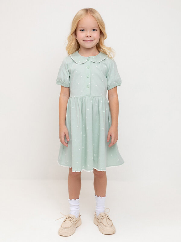 CROCKID Платье 565111 КР 5923-1 голубой