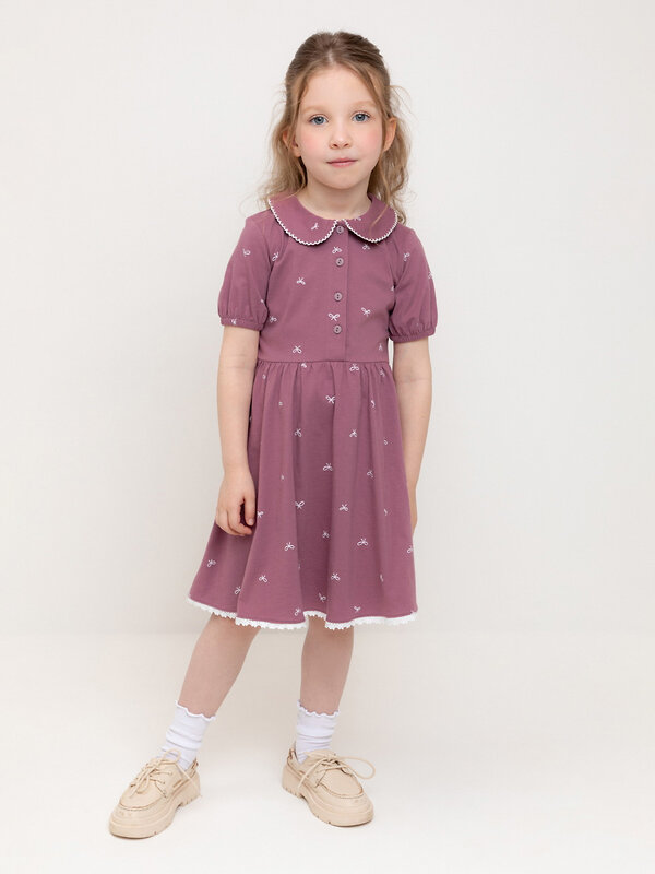 CROCKID Платье 565112 КР 5923-1 бордовый