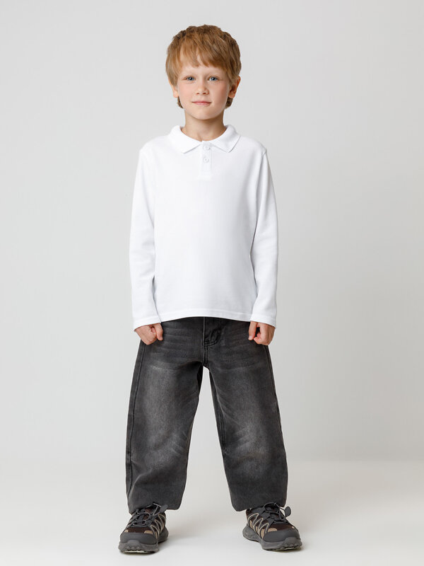 CROCKID Поло 565191 МП 302109 белый
