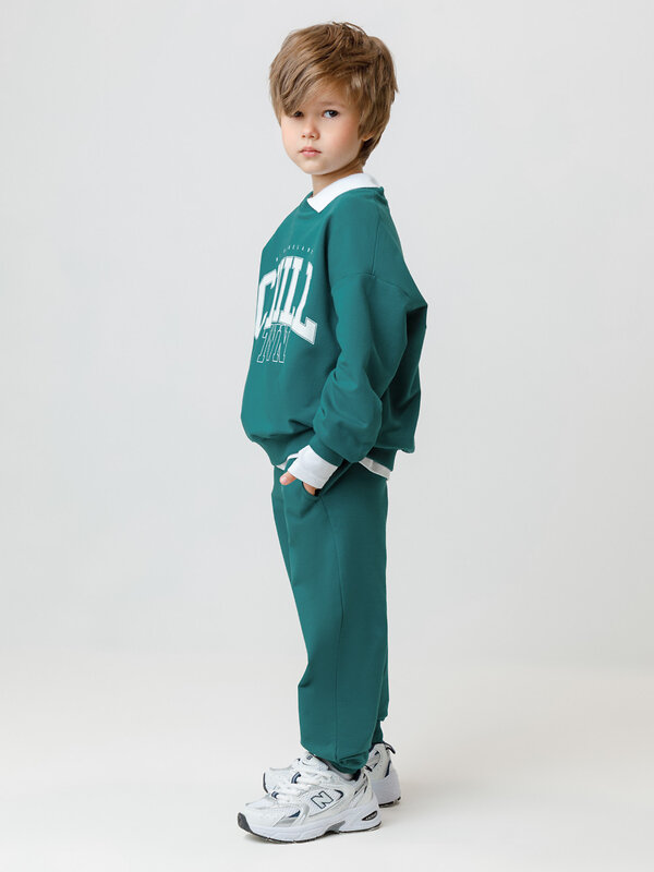 CROCKID Брюки 565246 МП 400880 зеленый