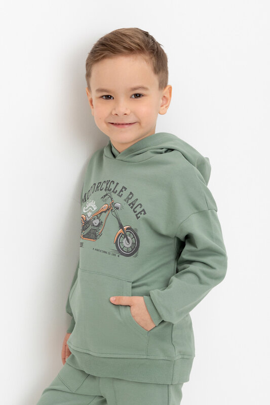 CROCKID Толстовка 565328 К 302480 зеленый