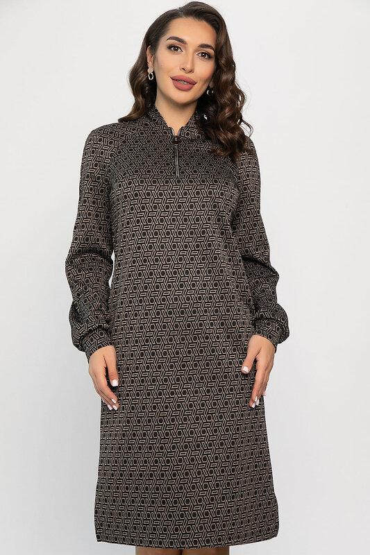 LT Collection Платье 565756 П13749-19М черный/бежевый