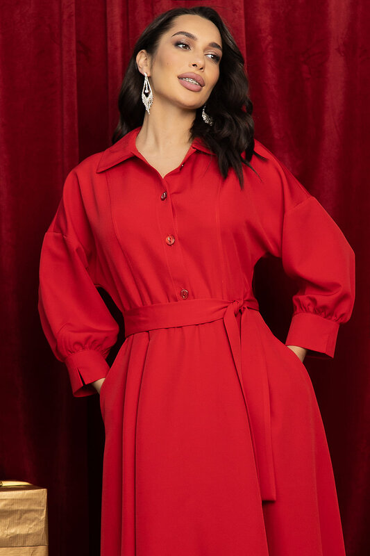 LT Collection Платье 565780 П14466-30М красный