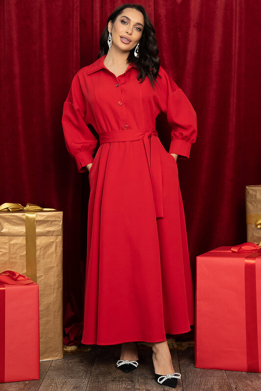 LT Collection Платье 565780 П14466-30М красный
