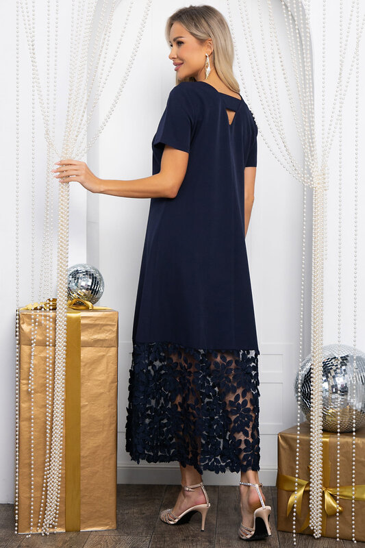 LT Collection Платье 565785 П14463-16М темно-синий