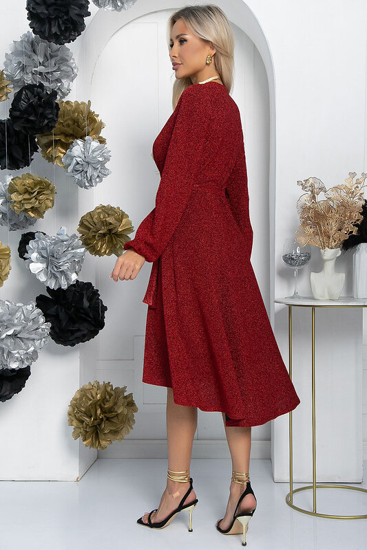 LT Collection Платье 565792 П14468-49М бордовый