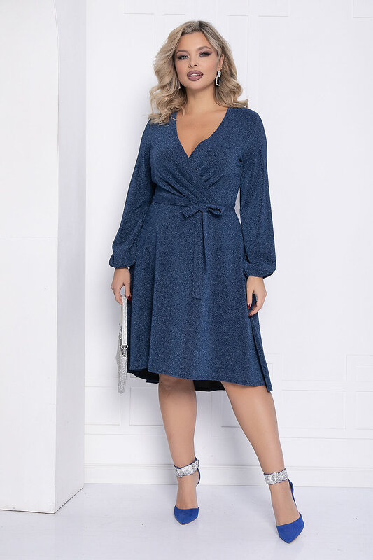 LT Collection Платье 565793 П14467-49М синий