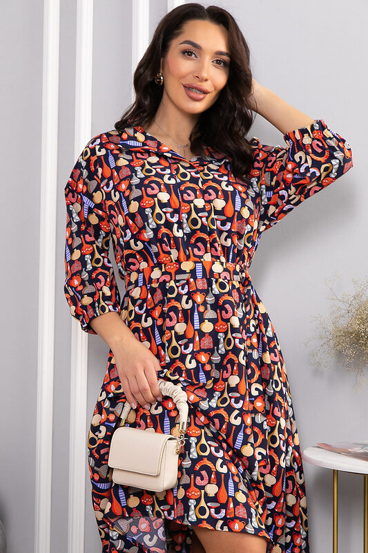 LT Collection Платье 565974 П14611-16М синий