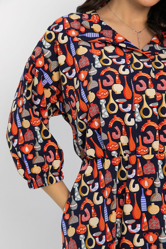 LT Collection Платье 565974 П14611-16М синий
