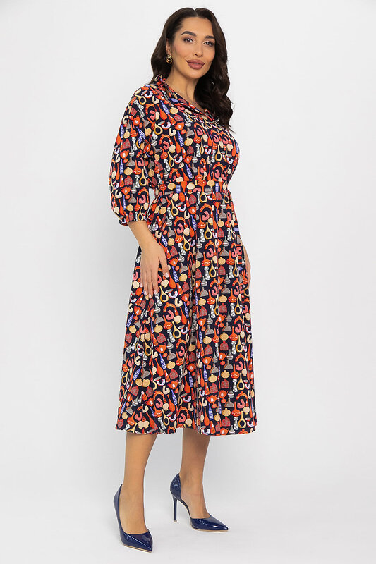LT Collection Платье 565974 П14611-16М синий