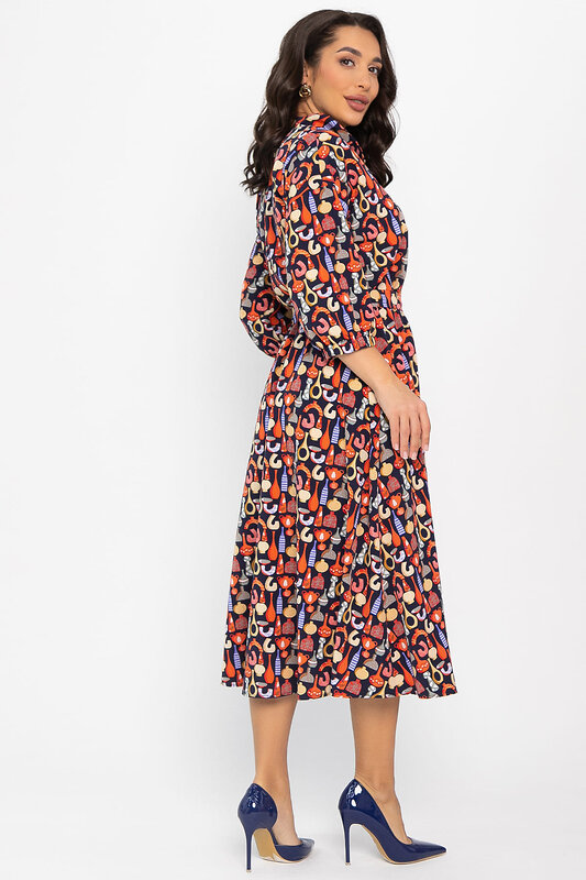 LT Collection Платье 565974 П14611-16М синий