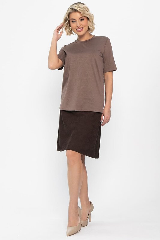 LT Collection Футболка 565981 Б14656-10М коричневый