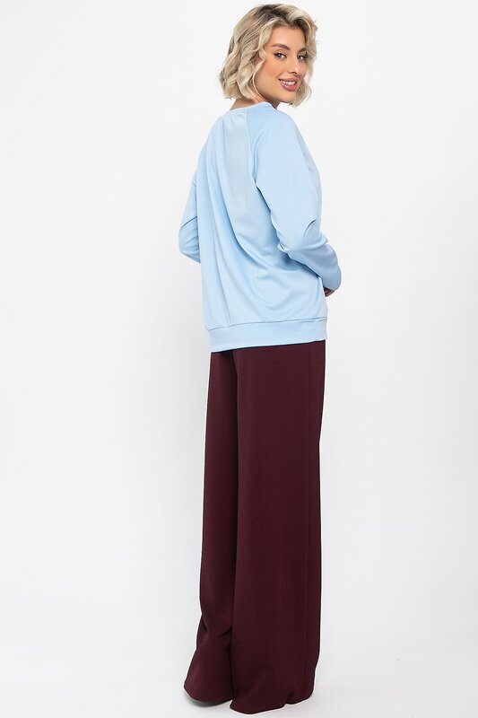 LT Collection Костюм 565983 К14654-10М голубой/бордовый