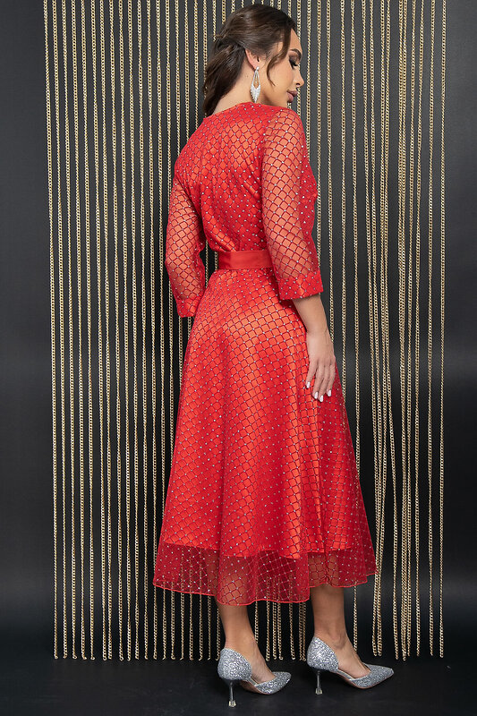 LT Collection Платье 566286 П14398-5М красный