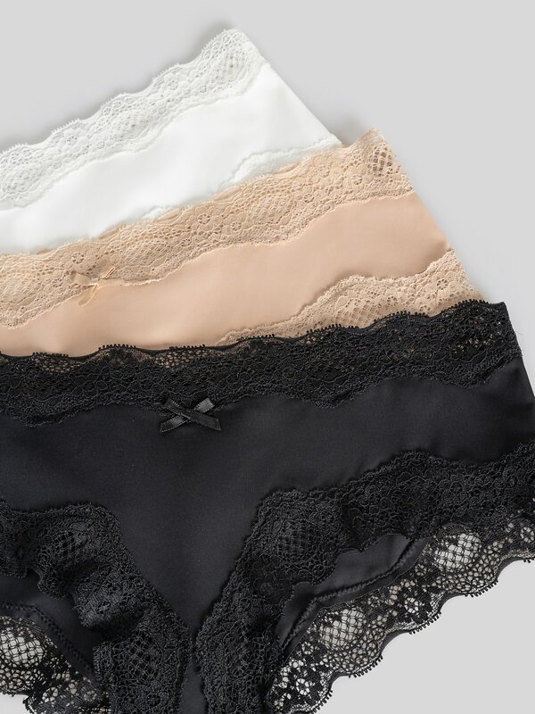 Infinity Lingerie Трусы 566464 31204122446 черный с бежевым