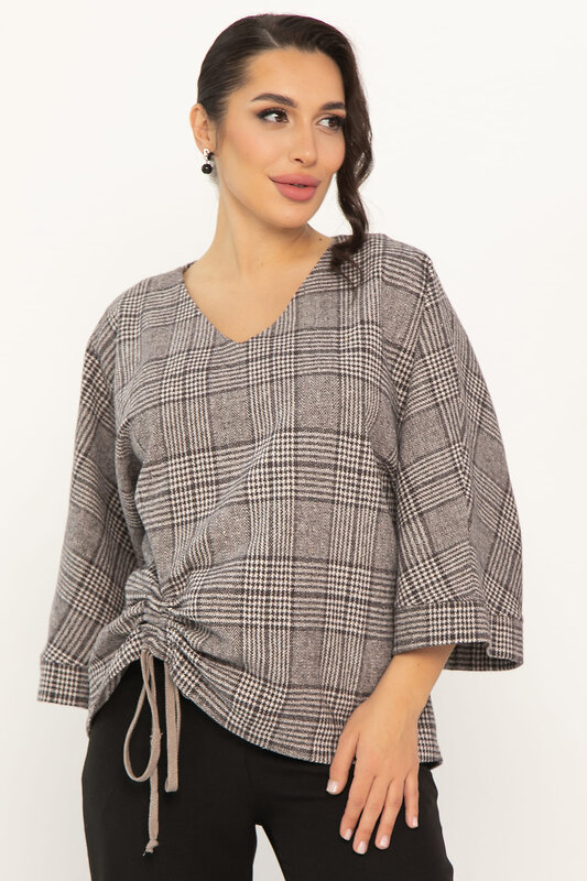LT Collection Блуза 567139 Б14687-12М коричневый