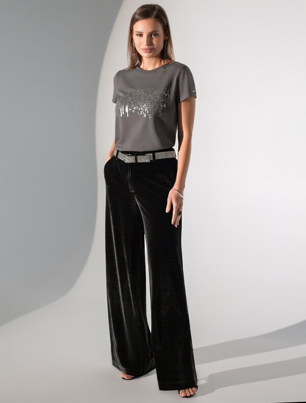 VILATTE Футболка 567419 D49.123 т.серый_дождь