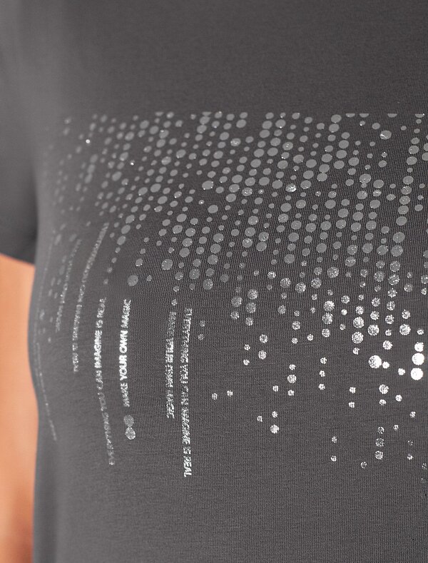 VILATTE Футболка 567419 D49.123 т.серый_дождь