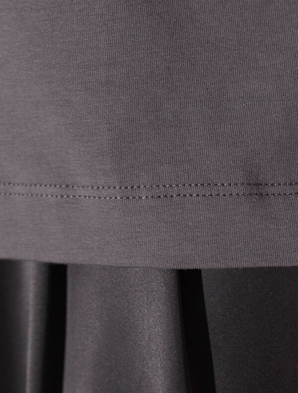 VILATTE Футболка 567421 D49.124 т.серый_рыба