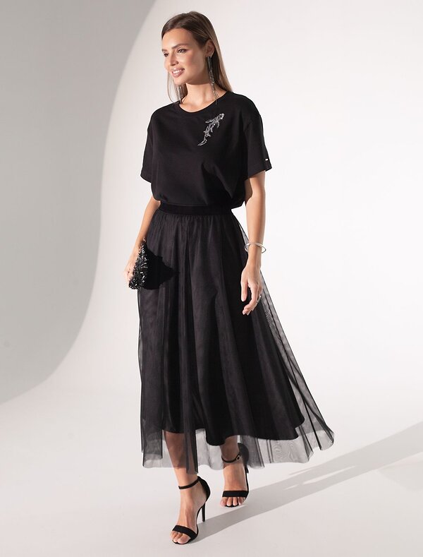 VILATTE Футболка 567422 D49.124 черный_рыба