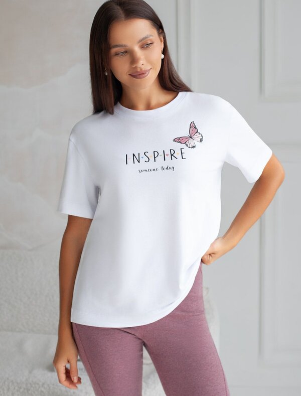 VILATTE Футболка 567423 D49.136 белый_inspire