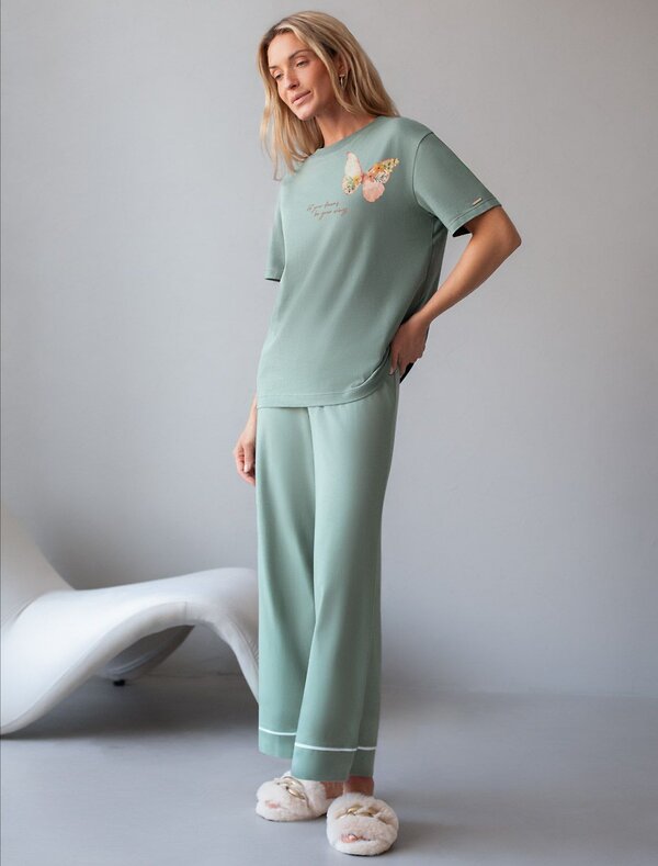 VILATTE Футболка 567427 D49.136 св.оливковый_wings