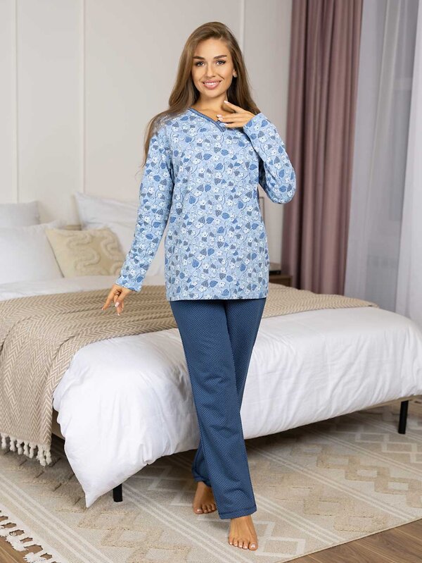Текс-плюс Пижама 567957 НФ-00245641 Голубой, синий
