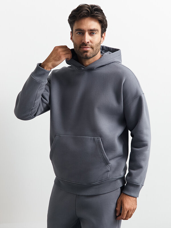 Omsa Худи 568029 OmU 2045С Худи муж. OVERSIZE утепленное, CO+PE Grigio (Серый)