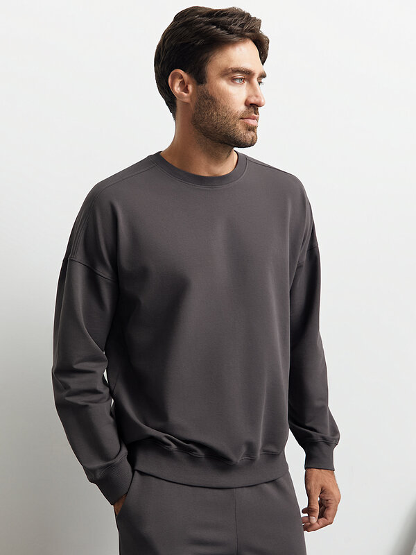Omsa Свитшот 568031 OmU 1912С Свитшот муж. свобод/кроя, CO+EL Grafite (Серый)