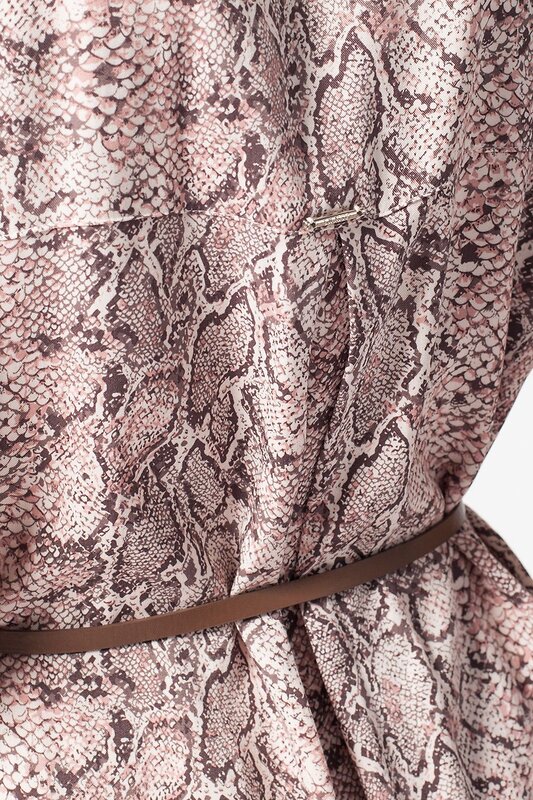 VILATTE Платье 568075 D22.460 пудровый-кофейный