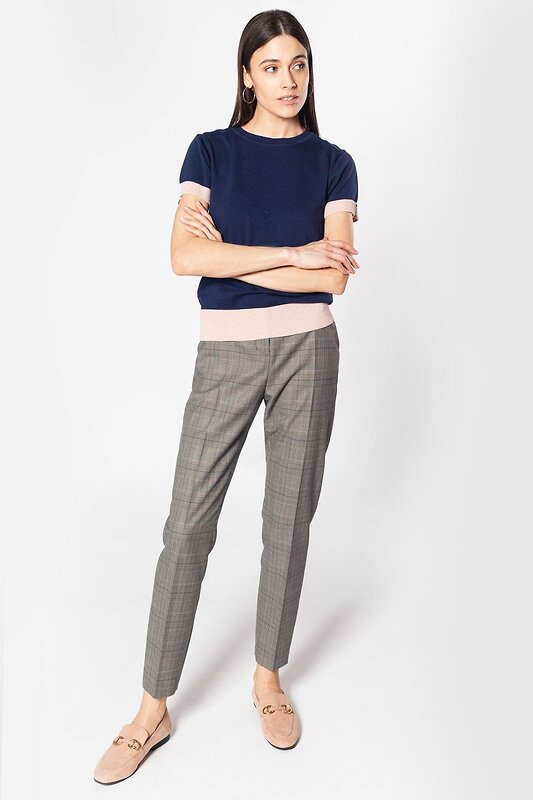 VILATTE Джемпер 568132 D39.456 синий-розовый