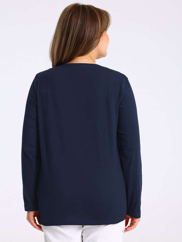 Апрель Лонгслив 568188 1ЖДЛД4037001 темно-синий