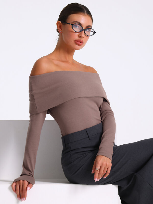 Апрель Лонгслив 568190 1ЖДЛД4913200 светло-коричневый