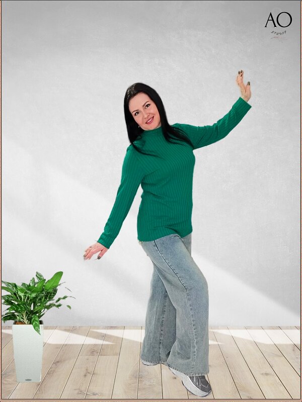 AandOstudio Водолазка 568399 В20013Б зеленый