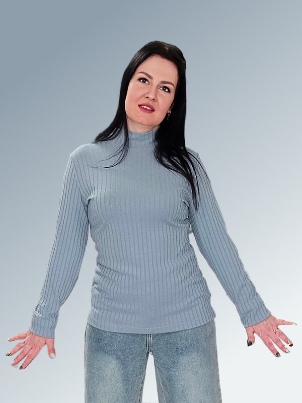 AandOstudio Водолазка 568401 В20013Г серый