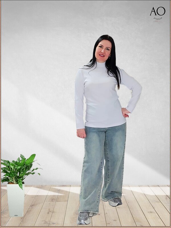 AandOstudio Водолазка 568402 В20013Д белый