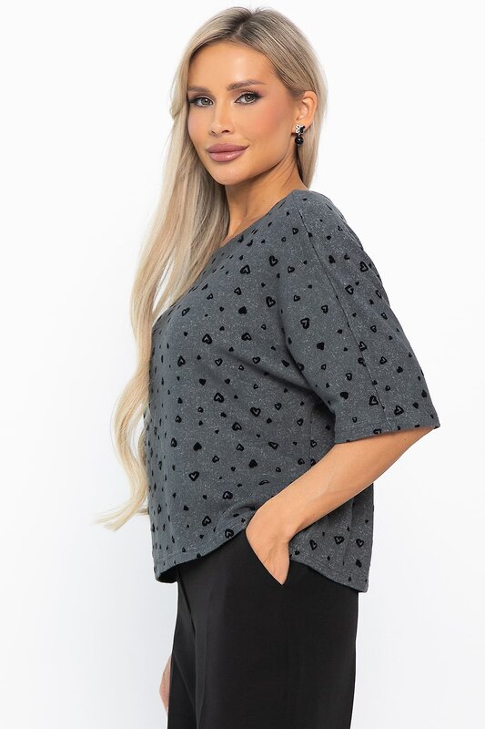 LT Collection Джемпер 568815 Б14763-10М серый