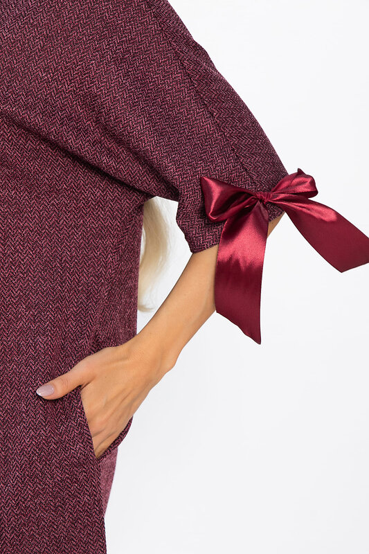 LT Collection Платье 568818 П14782-10М бордовый