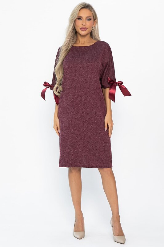 LT Collection Платье 568818 П14782-10М бордовый