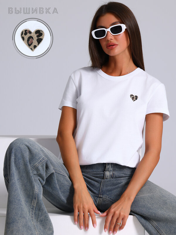 Апрель Футболка 568835 1ЖДФК3792001 белый