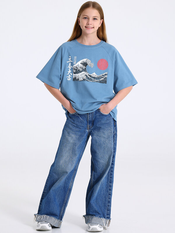 Апрель Футболка 568850 1ДДФК4980001 серо-голубой