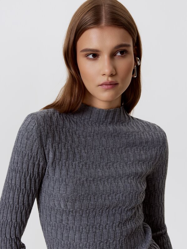 Conte elegant Джемпер 568869 LDK2464 24С-64СП dark gray melange