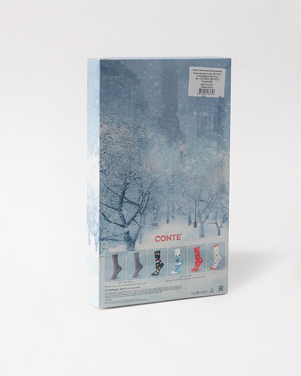 Conte elegant Носки 568887 NEW YEAR (коробочка) ассорти
