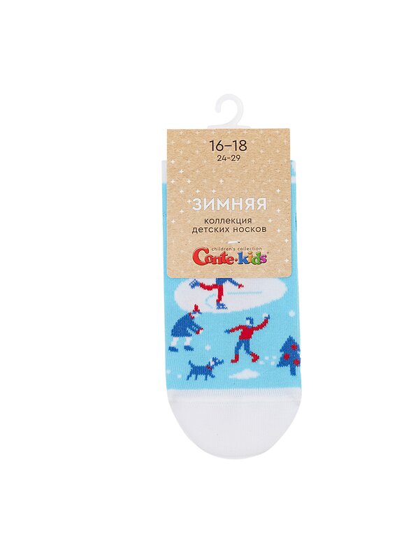 CONTE-KIDS Носки 568955 NEW YEAR 21С-67СП бирюза