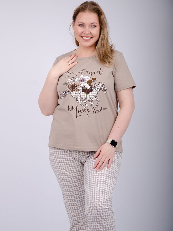 Malina Пижама 569005 3170б белый/бежевый