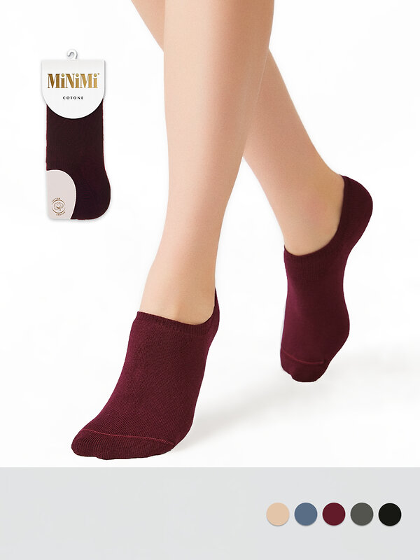 Minimi Носки 569088 MINI COTONE 1301 (носок плюшевый укор.) Nero (Черный)