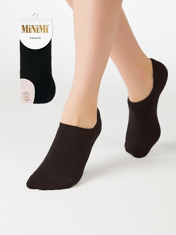 Minimi Носки 569088 MINI COTONE 1301 (носок плюшевый укор.) Nero (Черный)